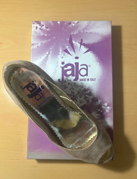 Scarpe JAJA camoscio tortora - Donna